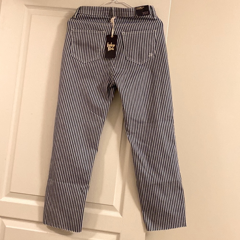 NWT, Striped stretch cotton pants, S, 78% cotton, so soft and comfortable